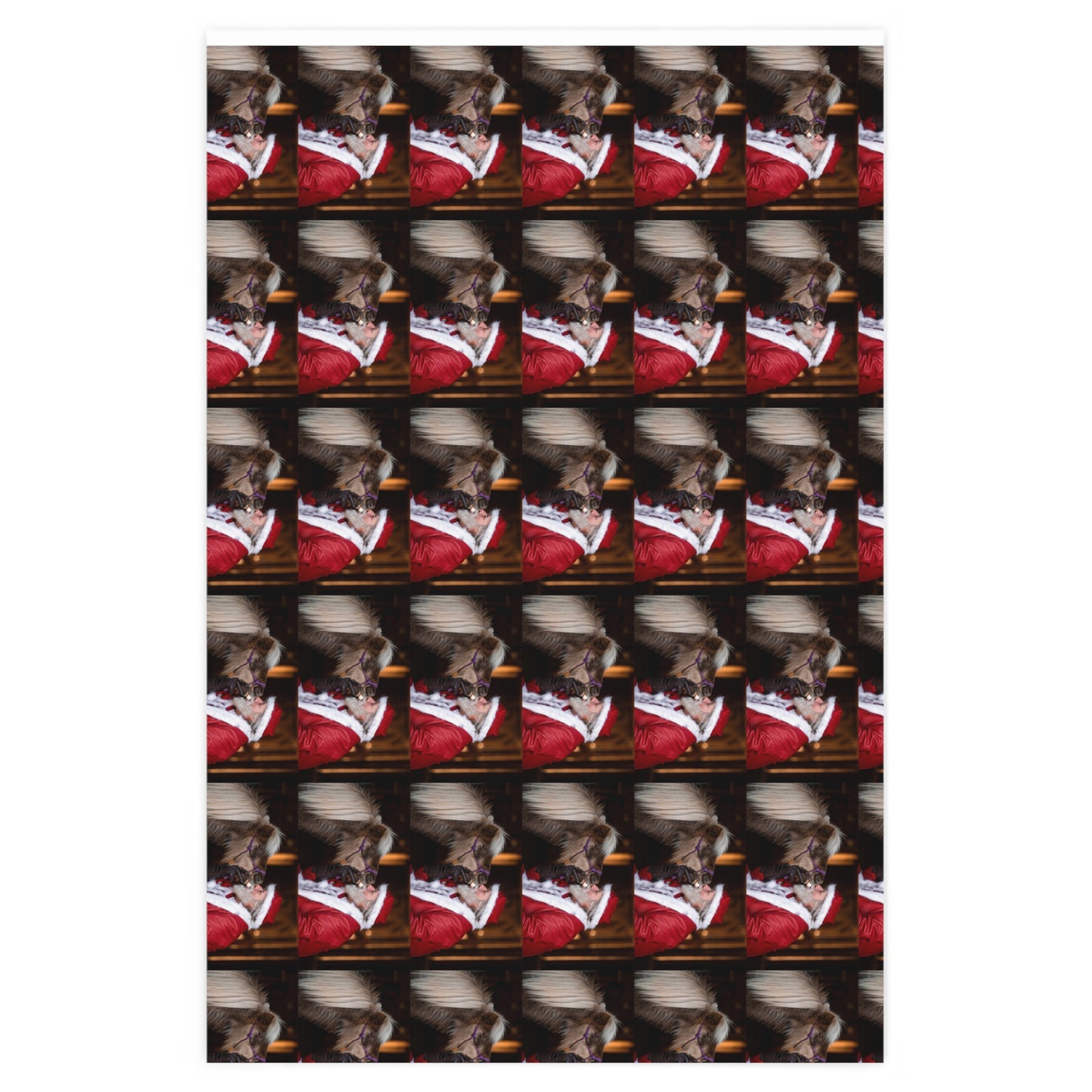 Jasmine Kissing Santa Clause!!!! Wrapping Paper