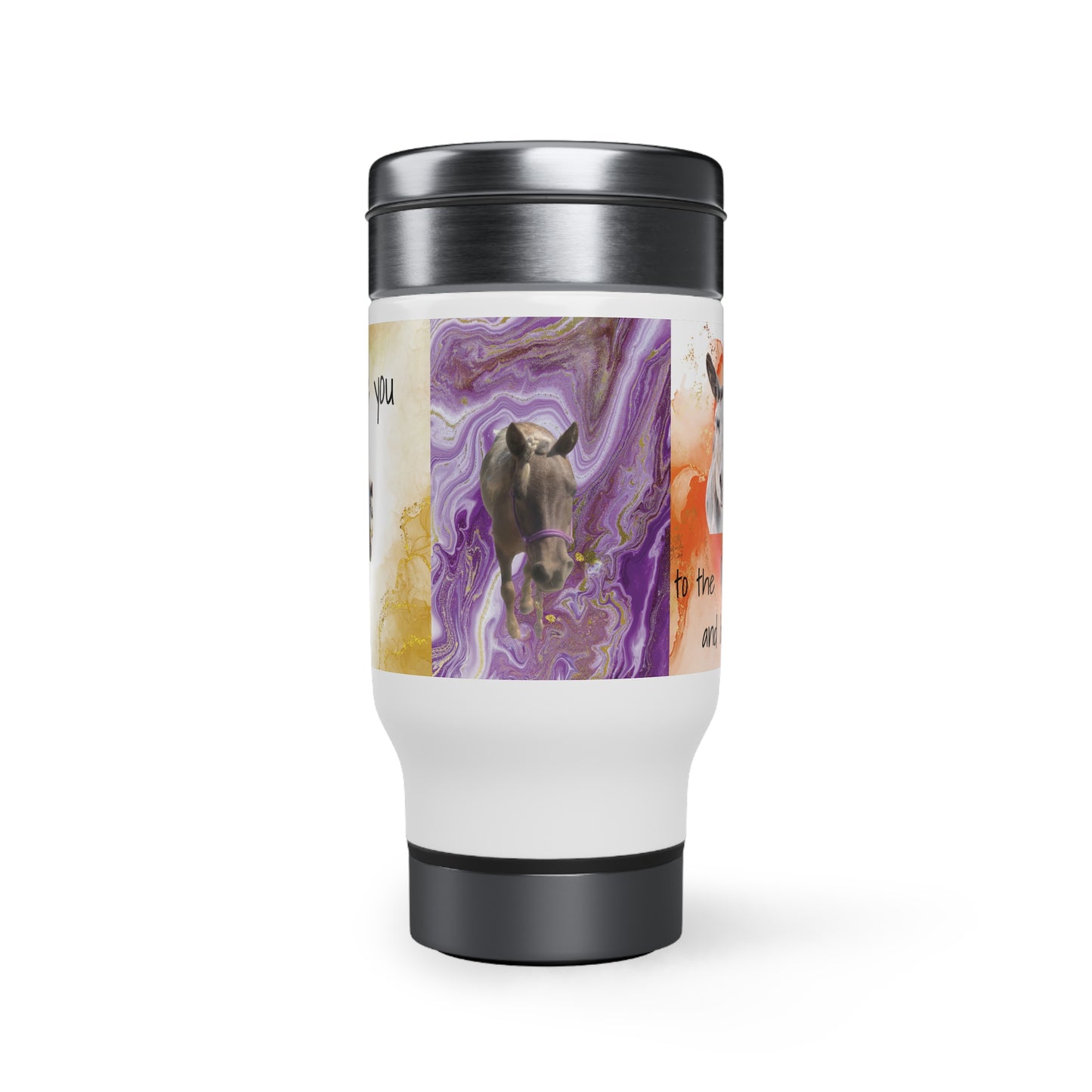 Love You to the Barn and Back Stainless Steel Travel Mug with Handle, 14oz