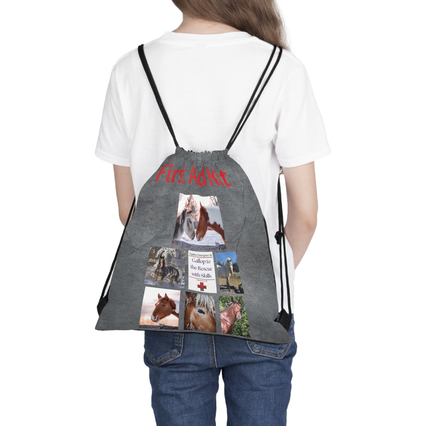 First Aid Kit Outdoor Drawstring Bag