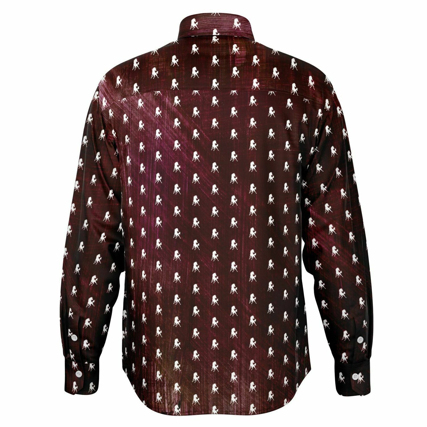 Mustangs Long Sleeve Button Down Shirt - AOP