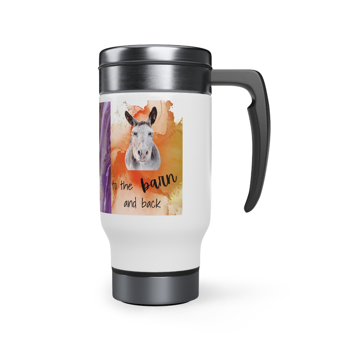 Love You to the Barn and Back Stainless Steel Travel Mug with Handle, 14oz