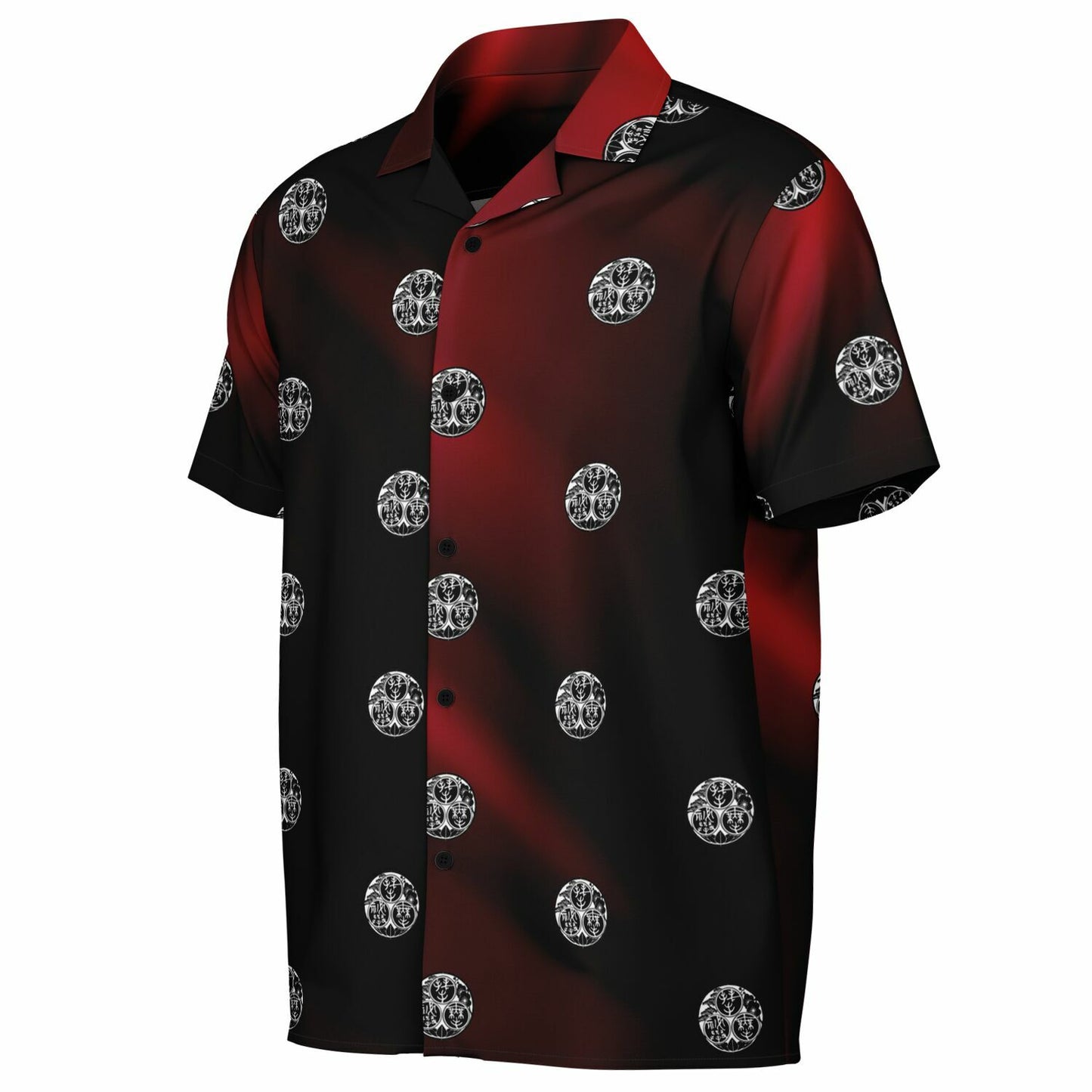 Kosho Shori Ryu Spread Collar Short Sleeve Button-Down Shirt - AOP 1