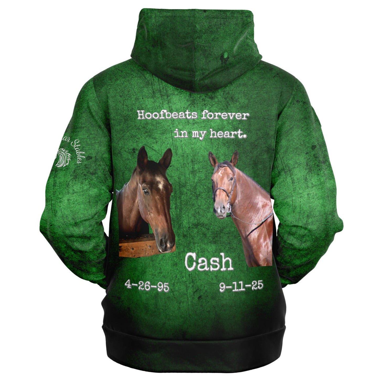 Cash rememberance Fashion Zip-Up Hoodie - AOP