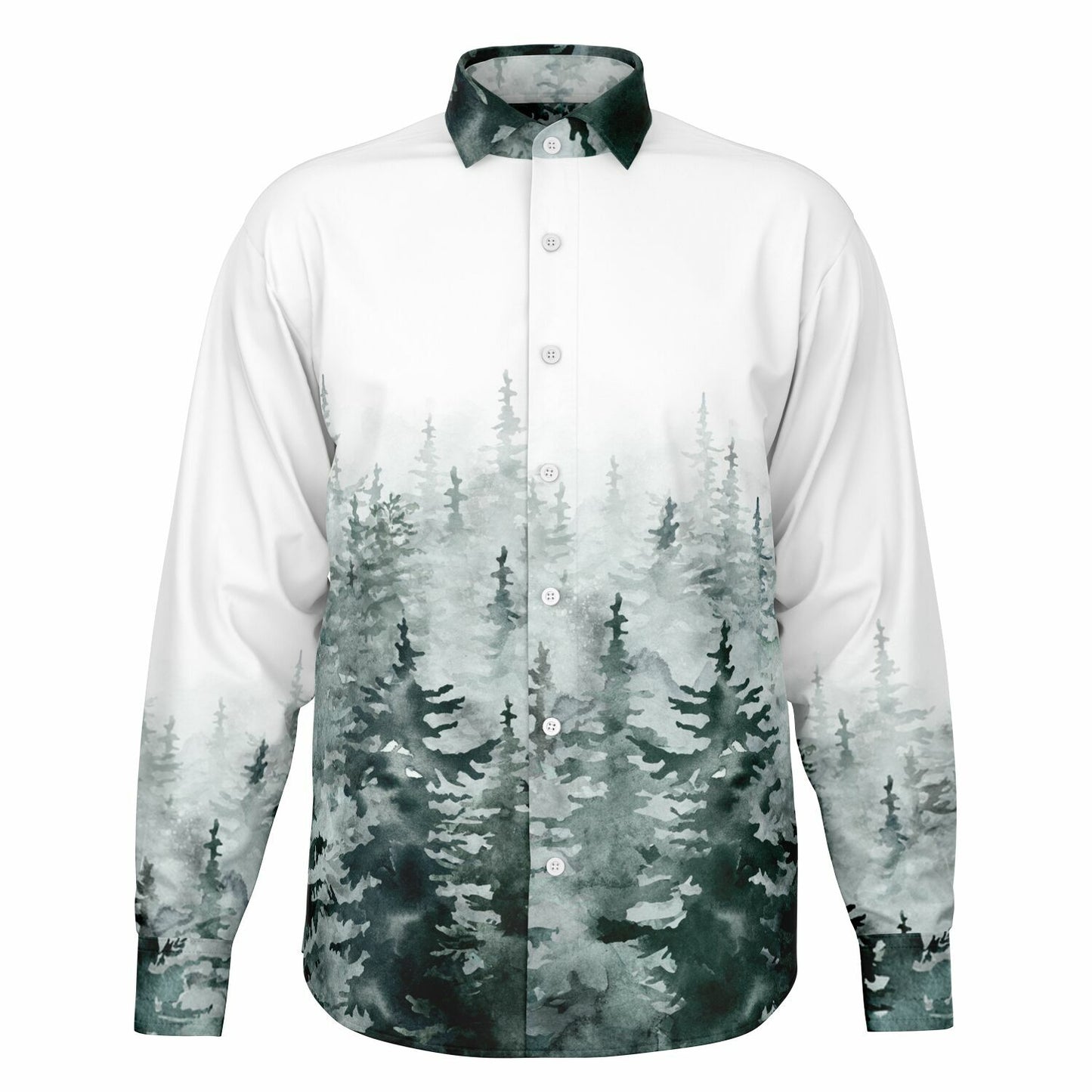 Pine State Long Sleeve Button Down Shirt - AOP