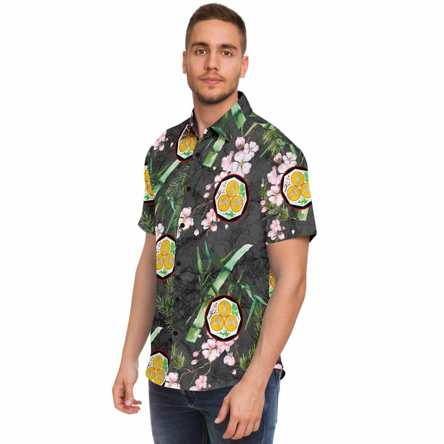Kosho Shorei Ryu Short Sleeve Button Down Shirt - AOP