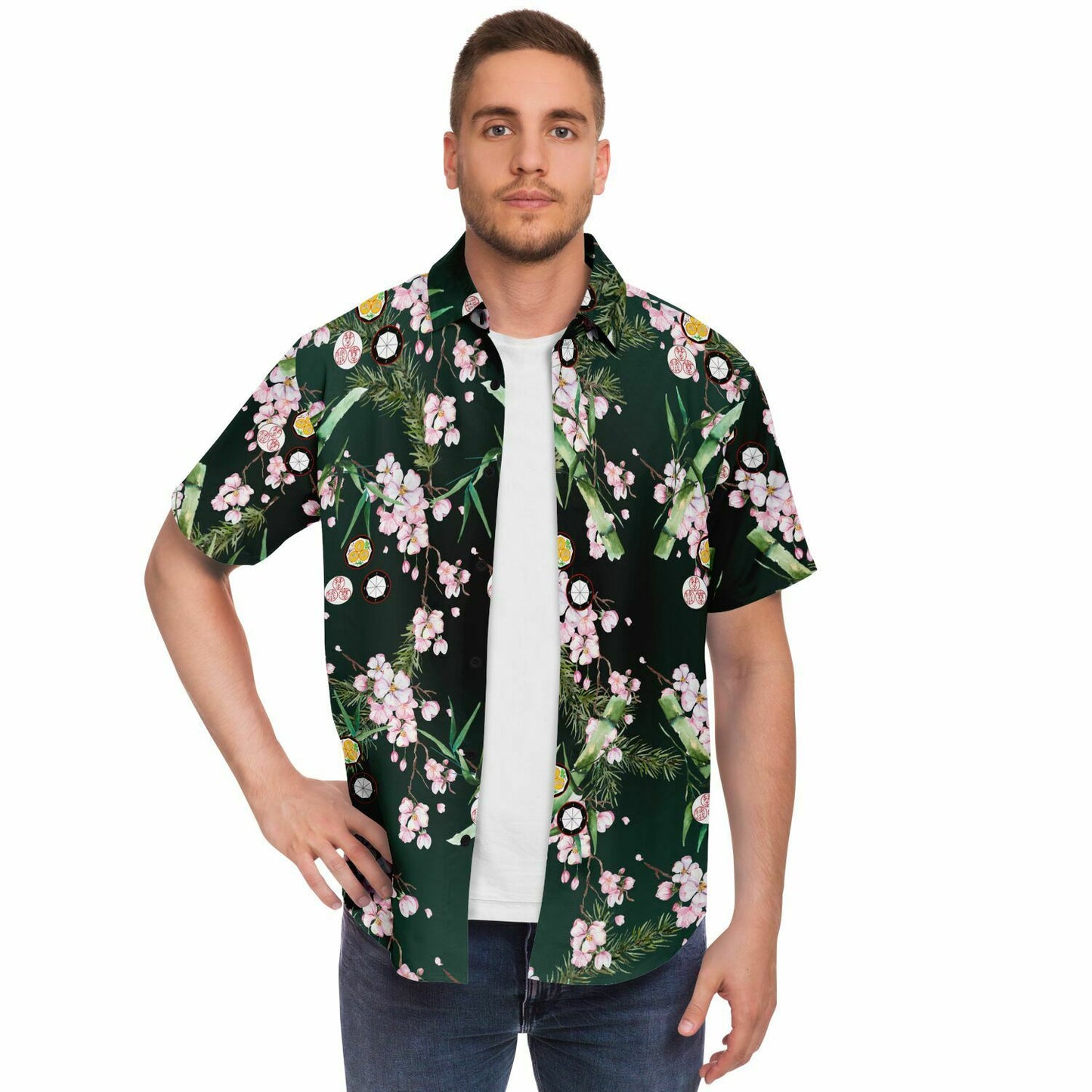 Shorei Kempo Ryu Short Sleeve Button Down Shirt - AOP