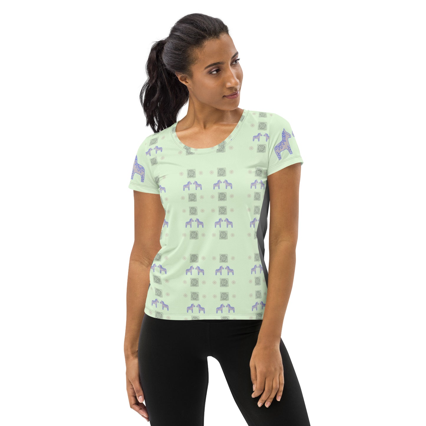 Dala Horse Women's Athletic T-shirt