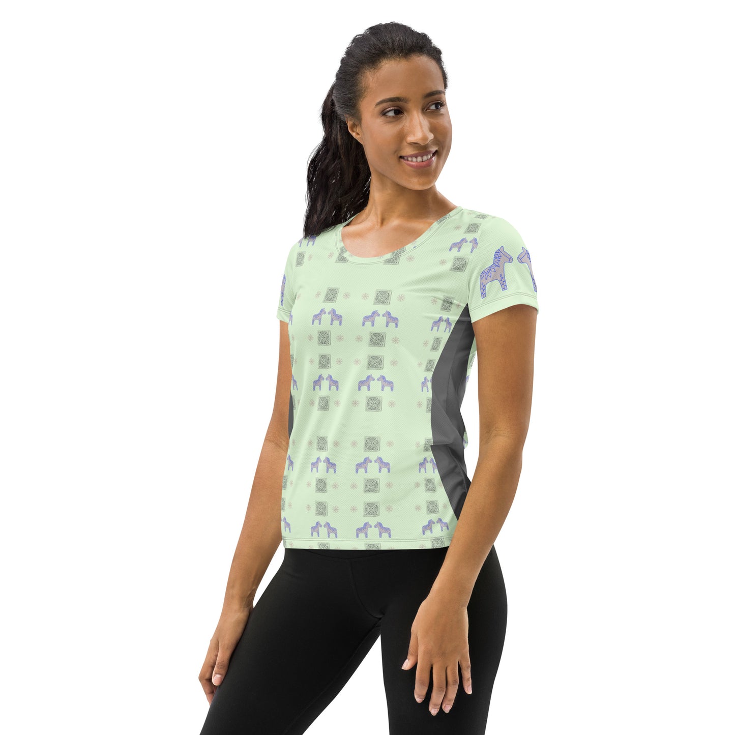 Dala Horse Women's Athletic T-shirt