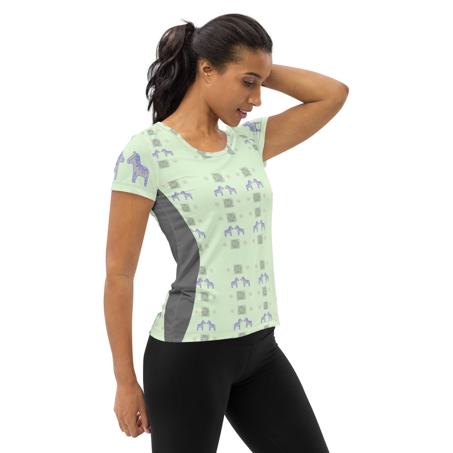 Dala Horse Women's Athletic T-shirt