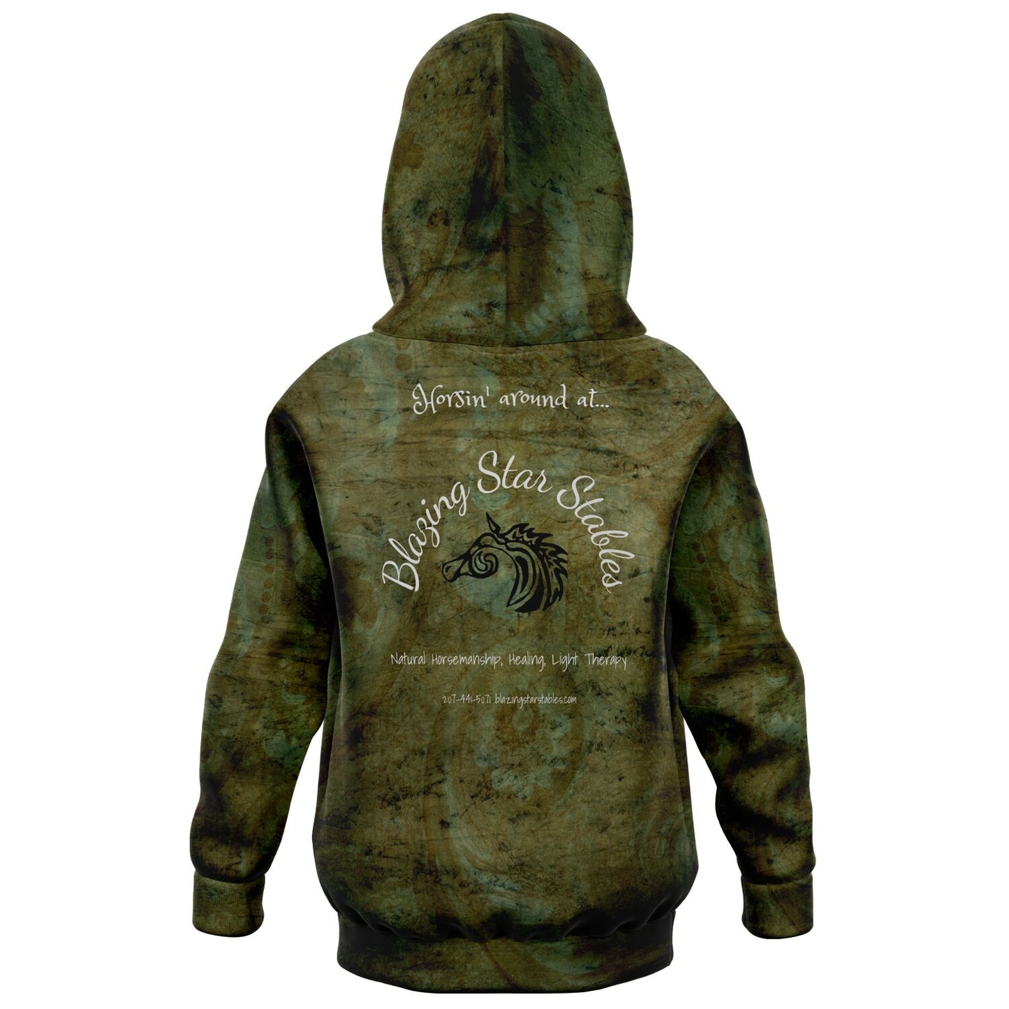 Blazing Star Stables Hoodie Athletic Kids Hoodie - AOP