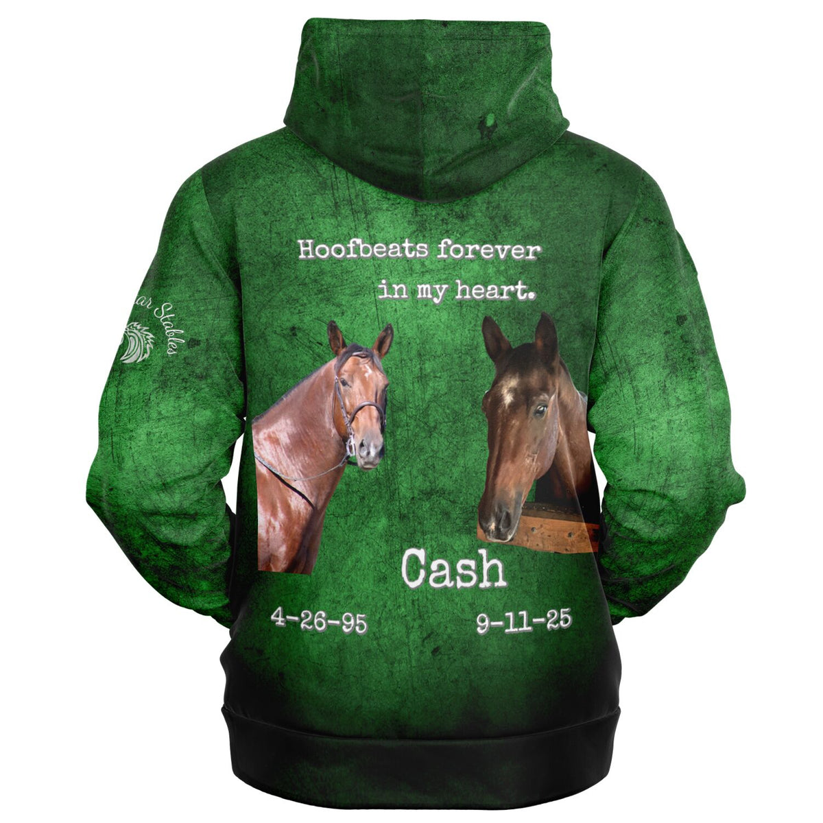 Cash rememberance Fashion Zip-Up Hoodie - AOP