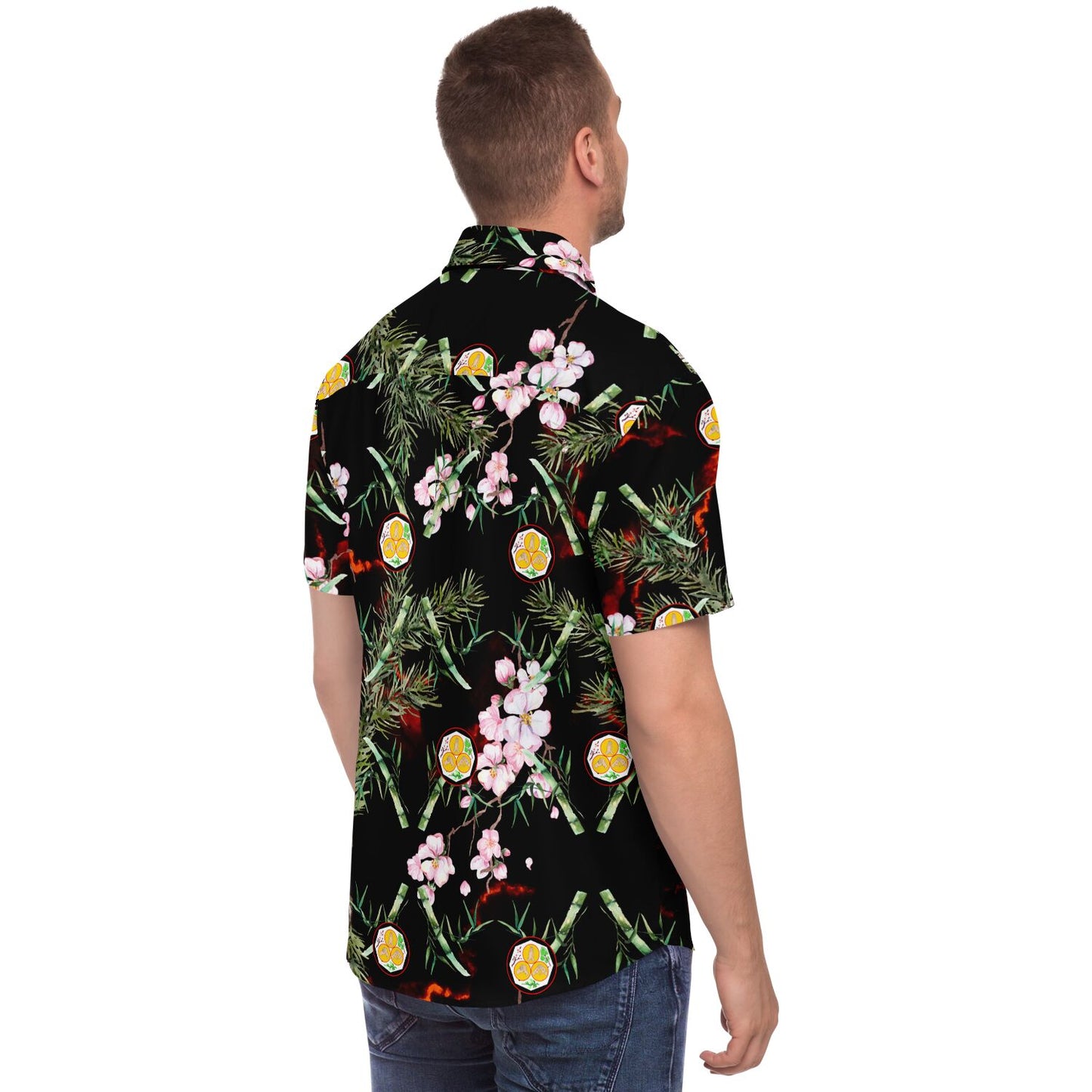 Kosho Shorei Ryu Kempo Short Sleeve Button Down Shirt - AOP