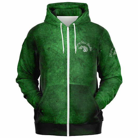 Cash rememberance Fashion Zip-Up Hoodie - AOP