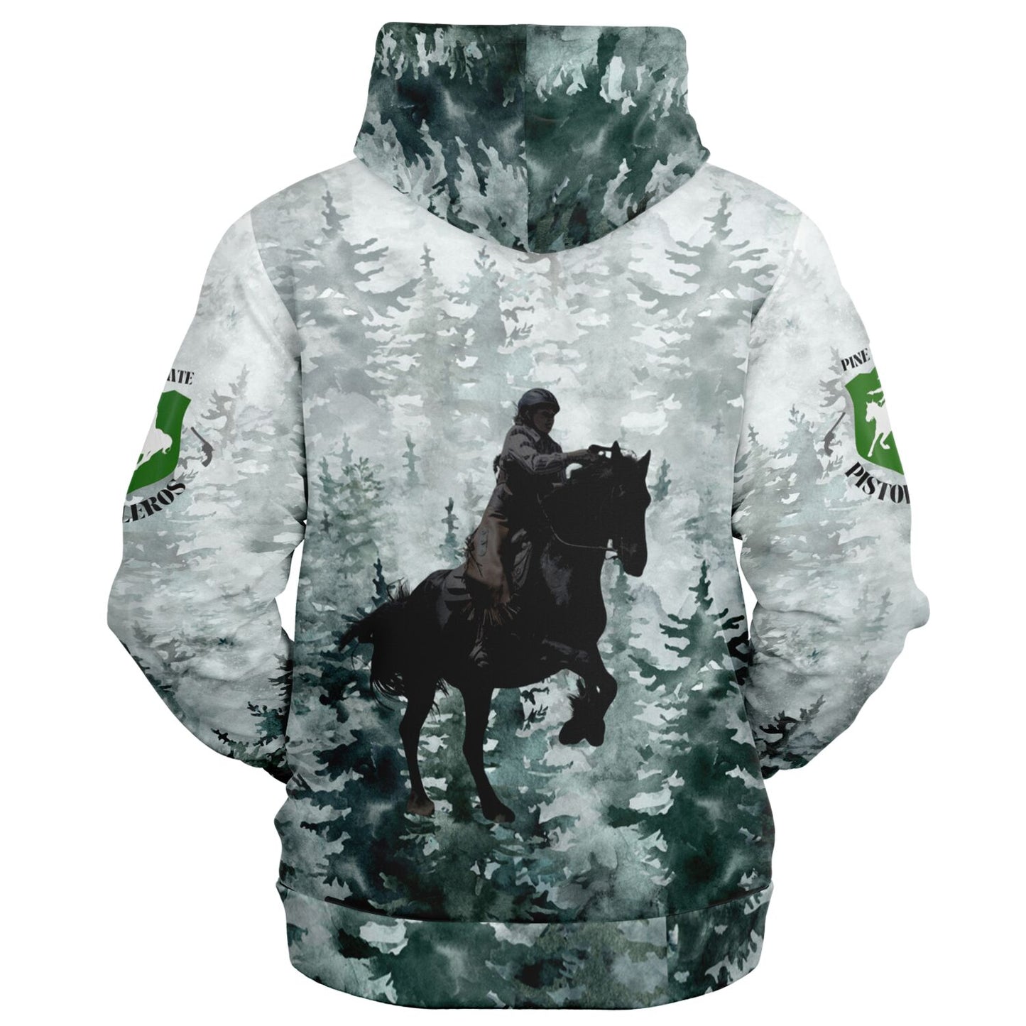 Pine State Pistoleros Zip-Up Hoodie - AOP