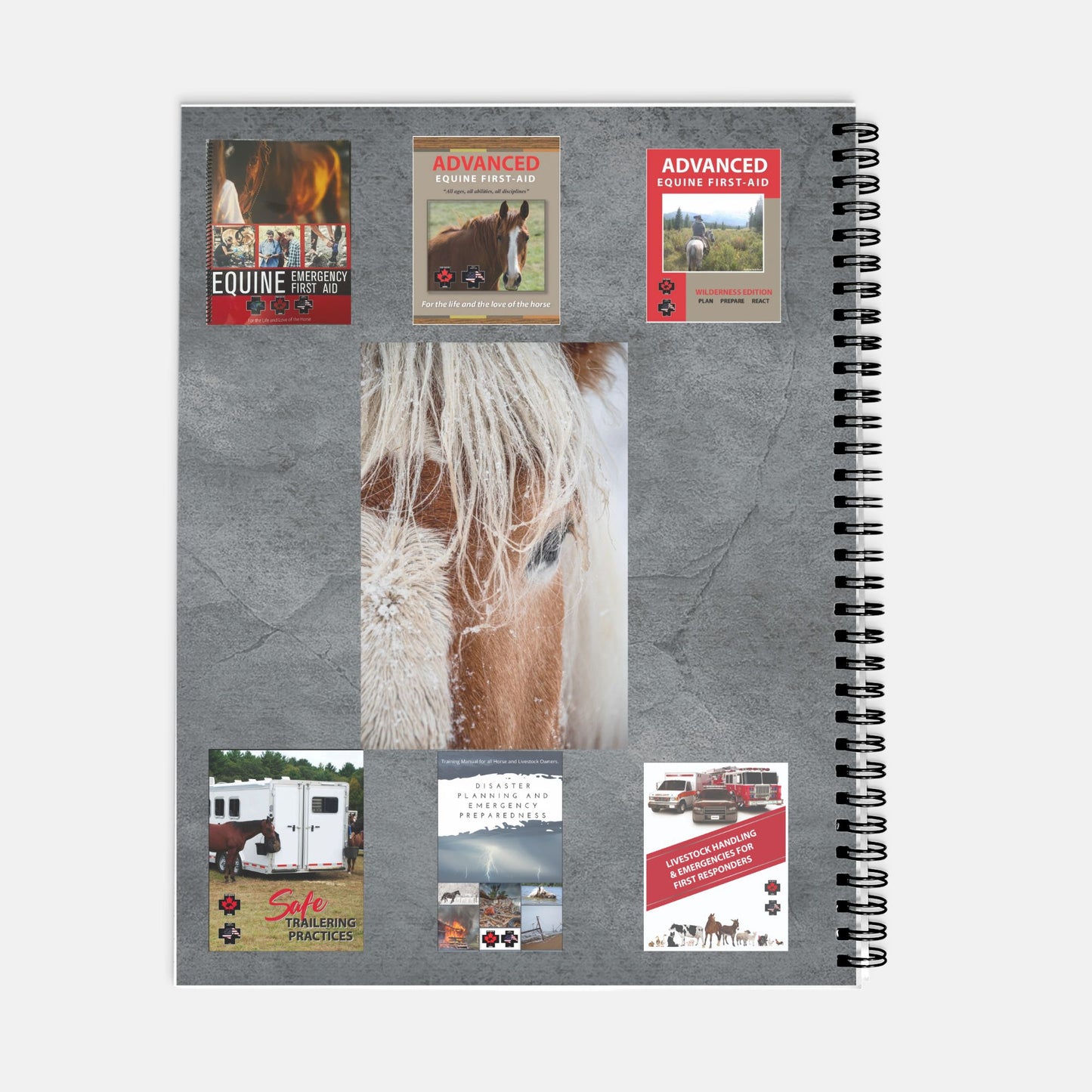 Equi First Aid Planner Hardcover Spiral 8.5 x 11