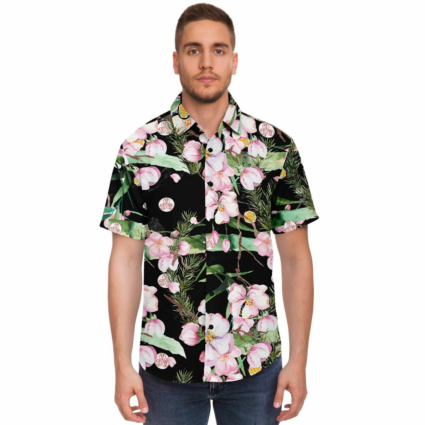 Kosho Shorei Ryu Kempo Short Sleeve Button Down Shirt - AOP