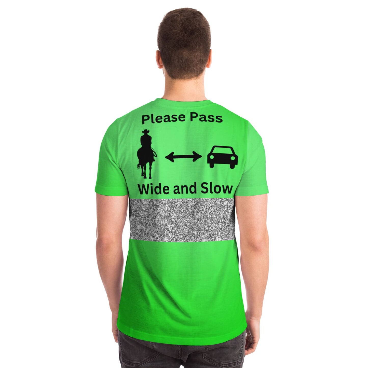 Please Pass Wide and Slow Glitter T-shirt