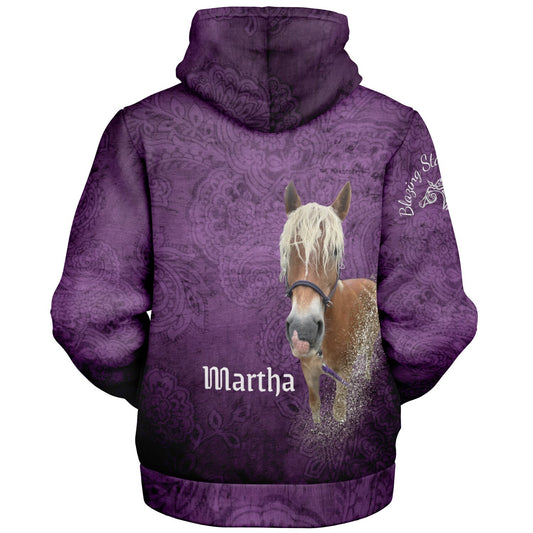 Martha Microfleece Ziphoodie - AOP