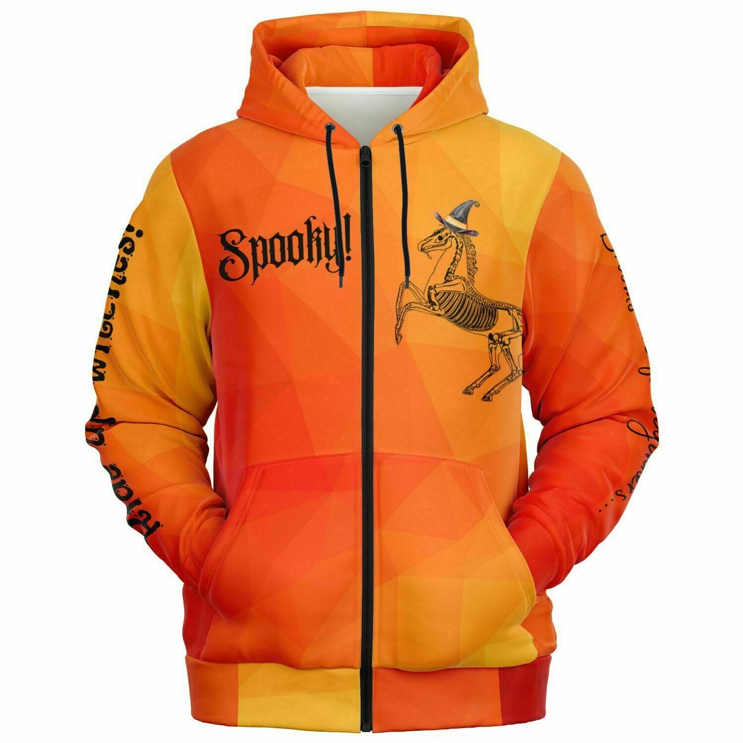 Spooky Zip-Up Hoodie - AOP