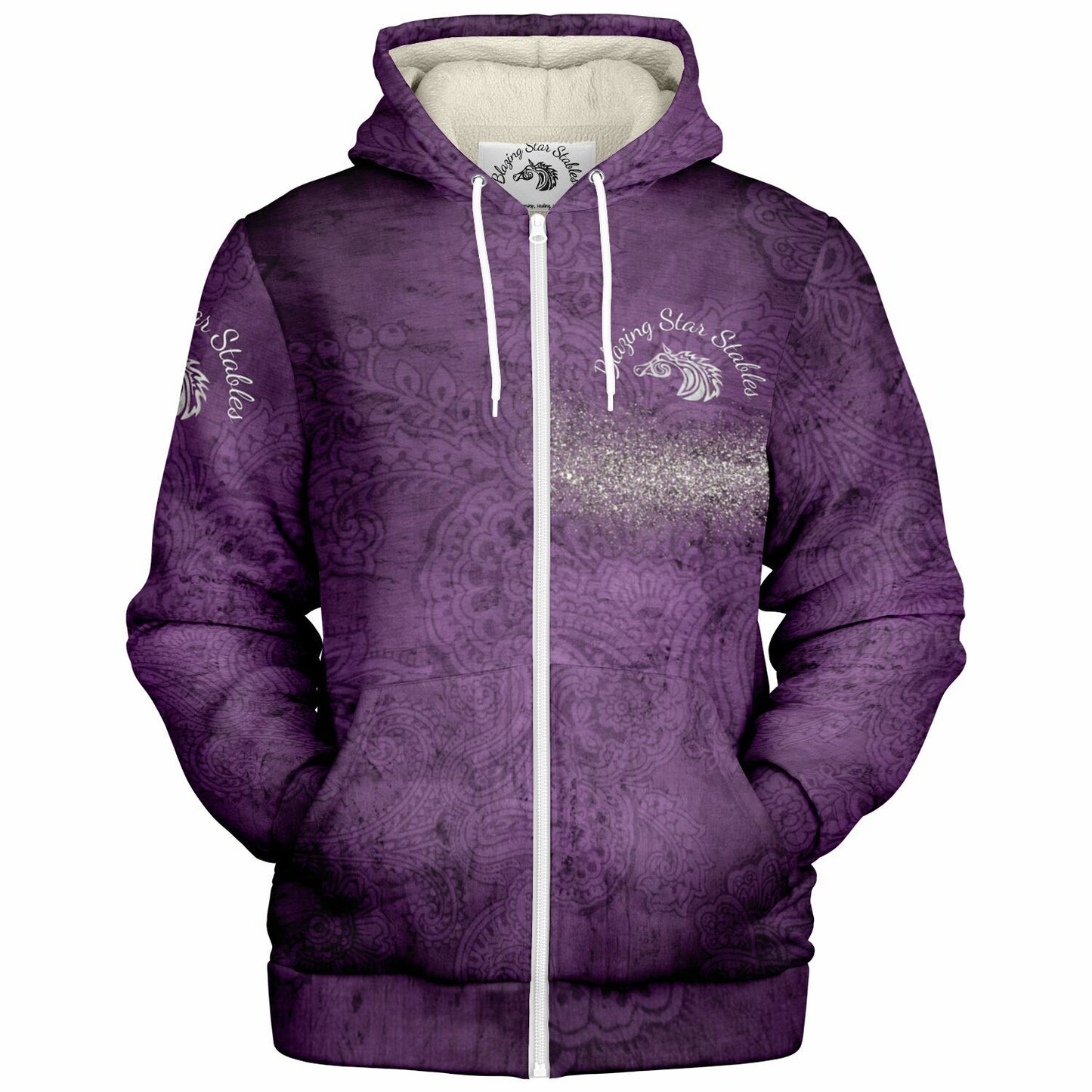 Martha Microfleece Ziphoodie - AOP