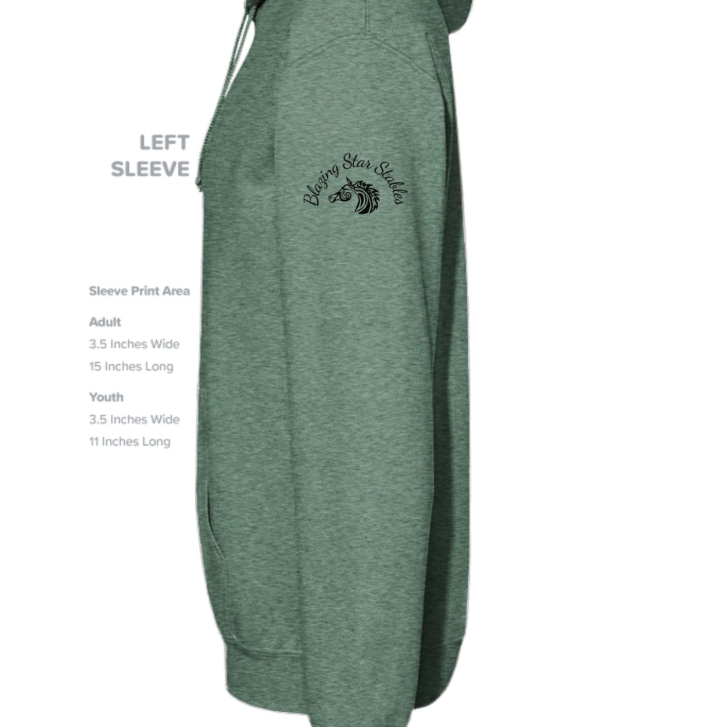 Heather Sport Dark Green - SLEEVE_LEFT