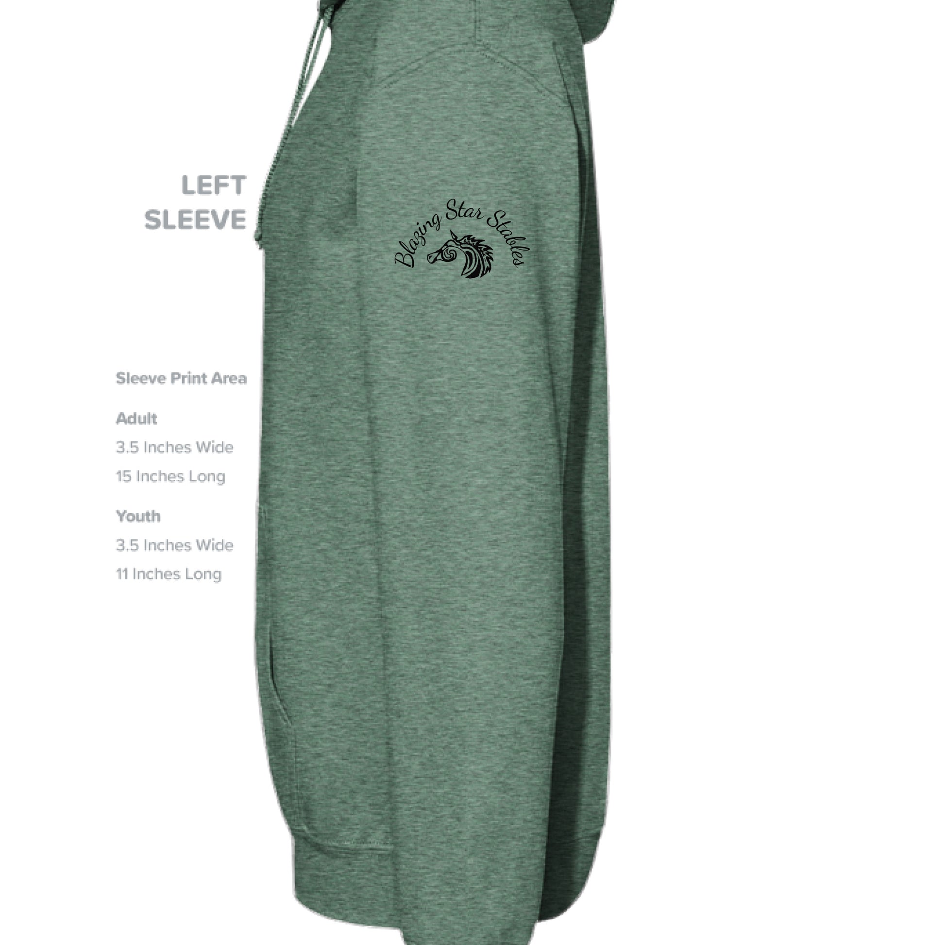 Heather Sport Dark Green - SLEEVE_LEFT