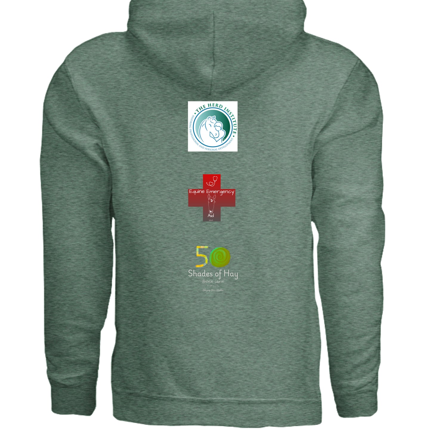 Heather Sport Dark Green - G185 - BACK