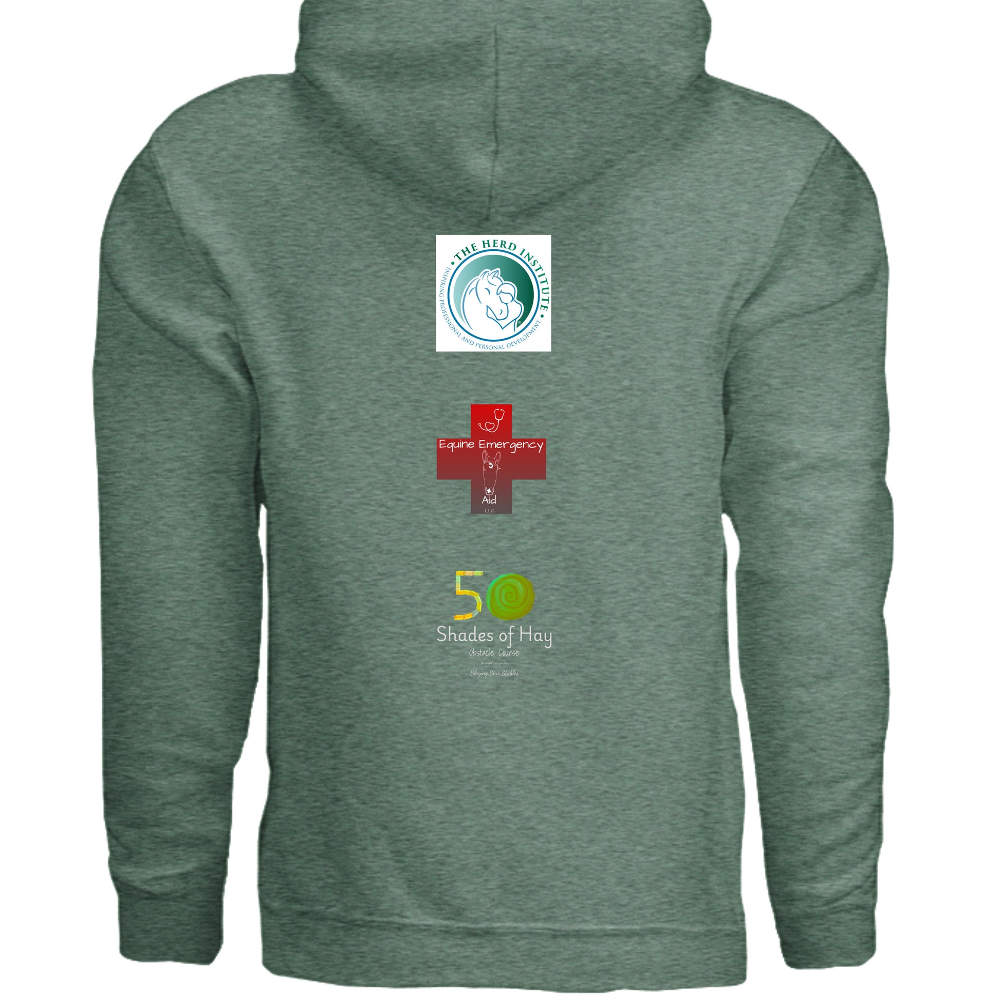 Heather Sport Dark Green - G185 - BACK