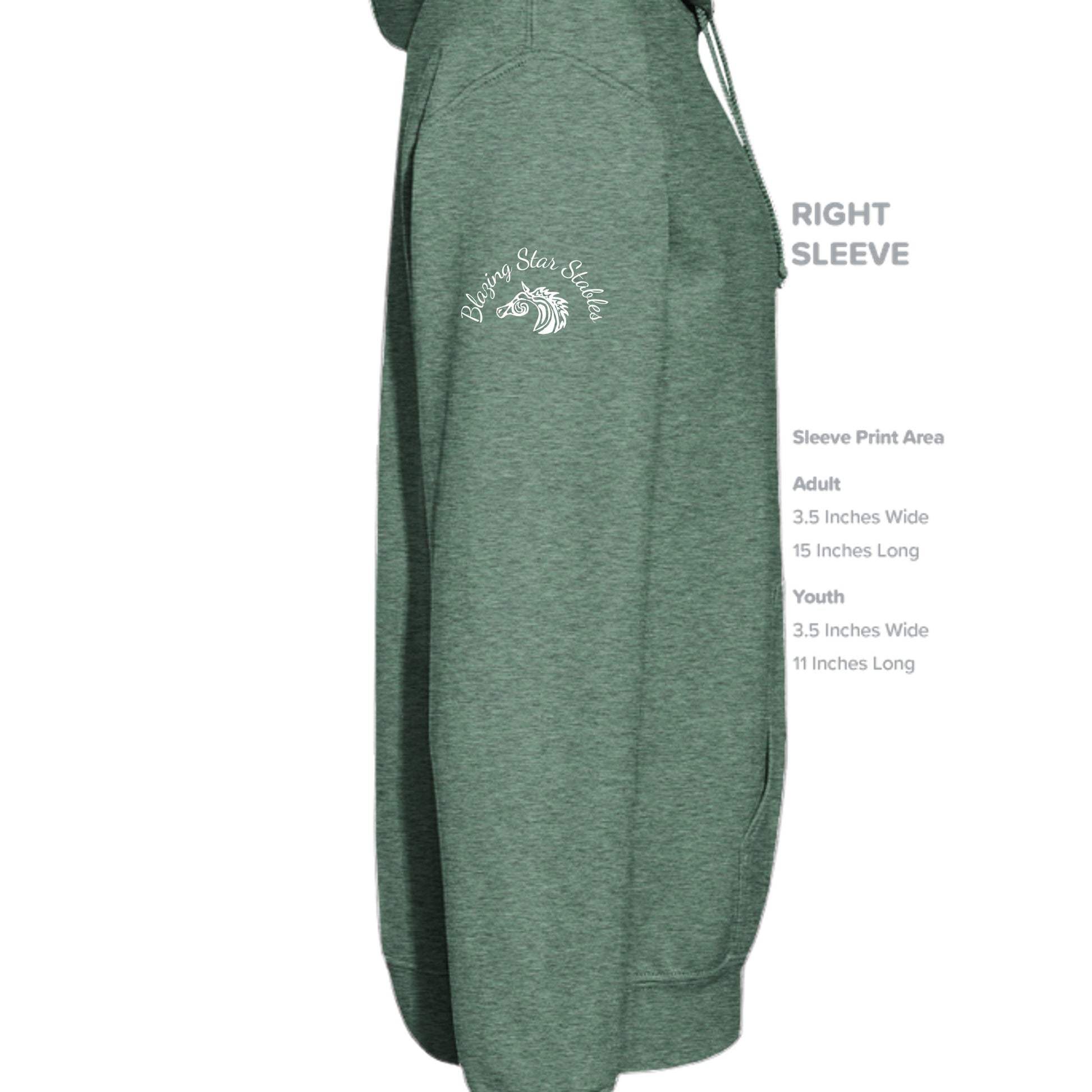 Heather Sport Dark Green - G185 - SLEEVE_RIGHT