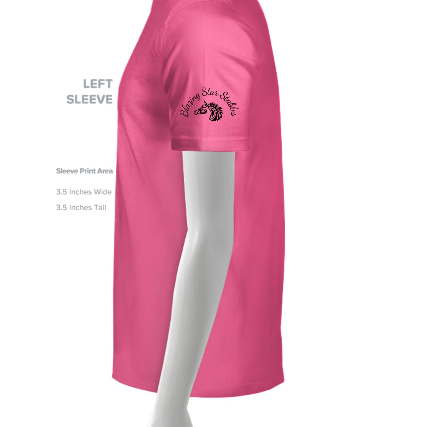 Neon Pink - LST350 - SLEEVE_LEFT