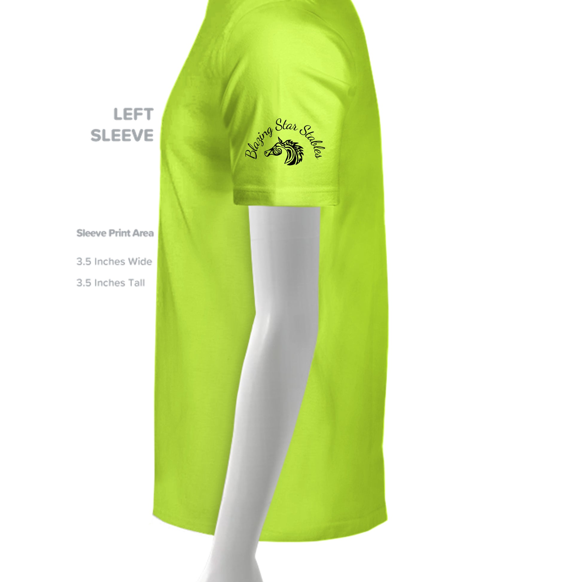 Neon Yellow - LST350 - SLEEVE_LEFT