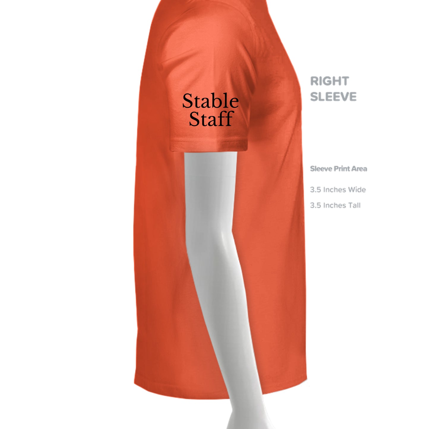 Neon Orange - LST350 - SLEEVE_RIGHT