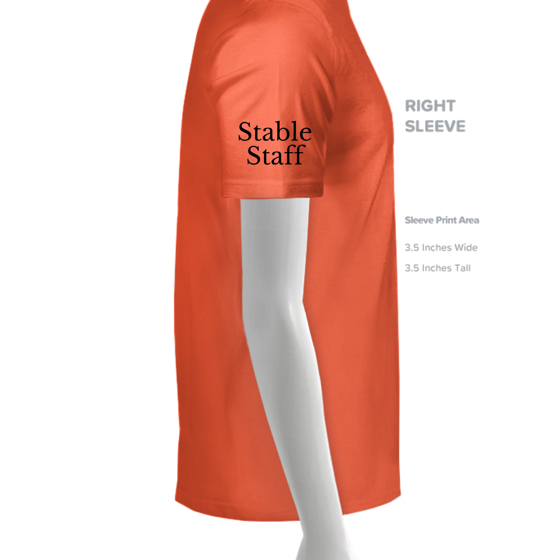 Neon Orange - LST350 - SLEEVE_RIGHT