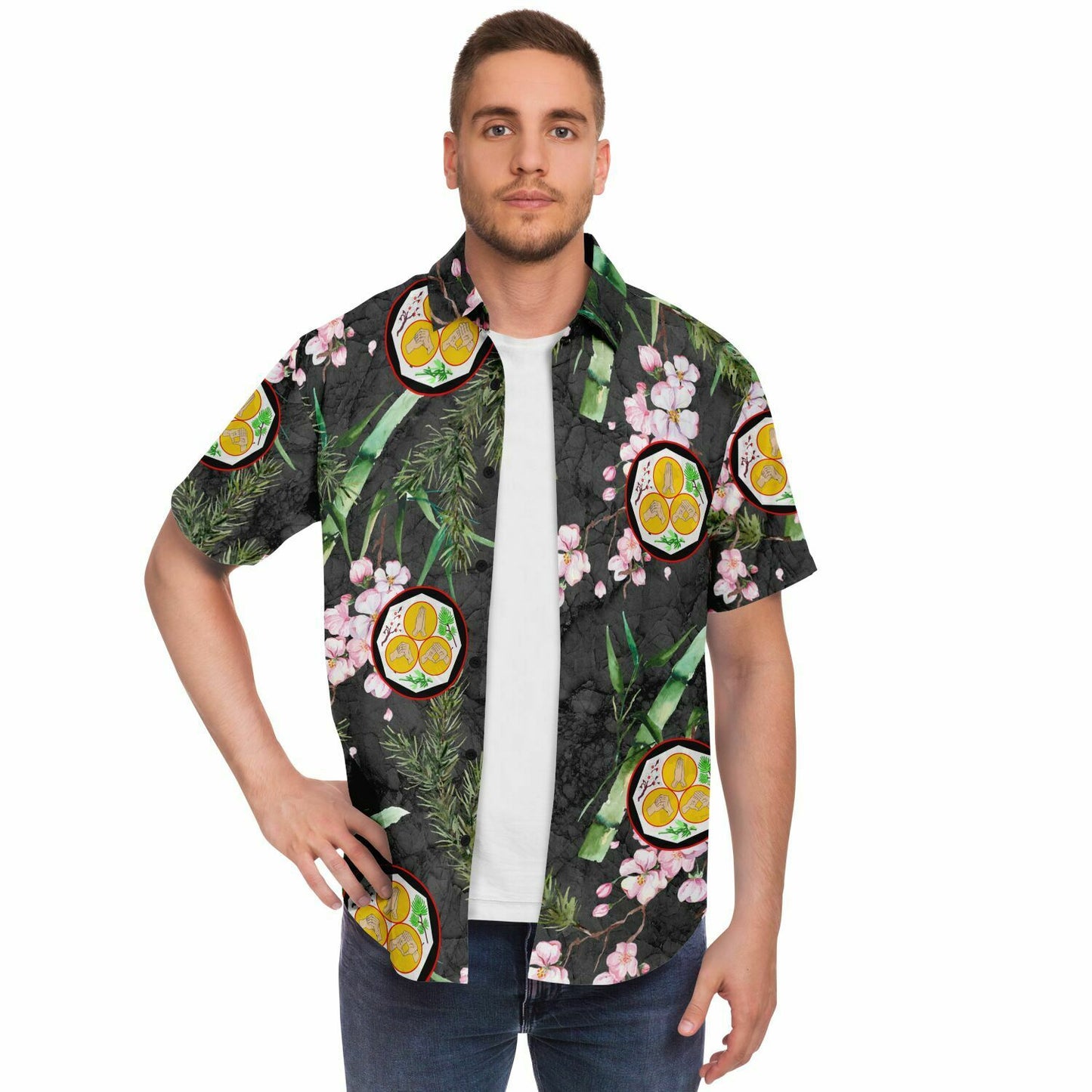 Kosho Shorei Ryu Short Sleeve Button Down Shirt - AOP