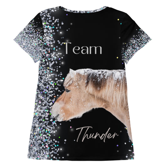 Team Thunder  Women's Athletic T-shirt